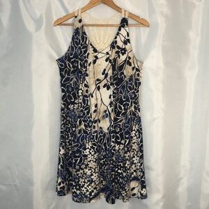 Gabby Skye Sleeveless Floral Embroidered Embellished Dress Size PL
